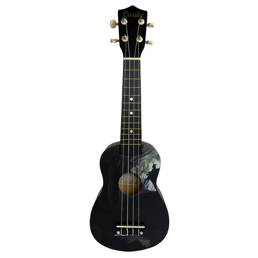 [UC-AU01L-D] UKULELE SOPRANO 21 CARIBE, NOCHE BOSQUE, EDICION ESPECIAL, CON FUNDA