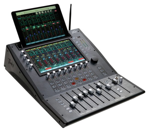 [AUREUS 28] MEZCLADORA DIGITAL DE MESA PEAVEY, 28 CANALES, 14 AUX, 9 FADERS MOTORIZADOS, PANTALLA TACTIL 10"
