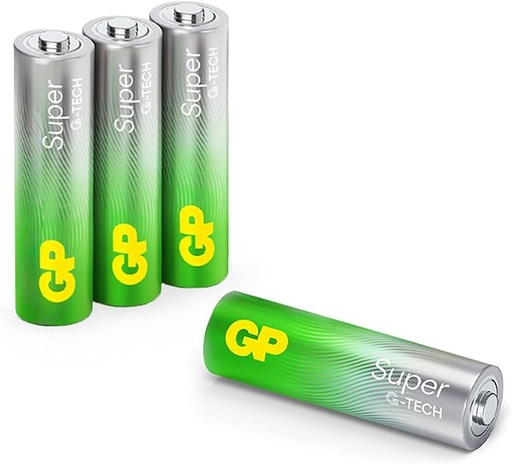 [GPPCA15AS597] BATERIA GP, SUPER ALKALINA, 4 UNIDADES AA DE 1.5V
