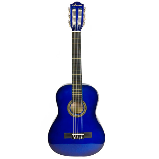 [GV-AC30LBR] GUITARRA CLASICA VALENCIANA, 30", PARA NIÑO, AZUL SOMBREADO, CON FUNDA