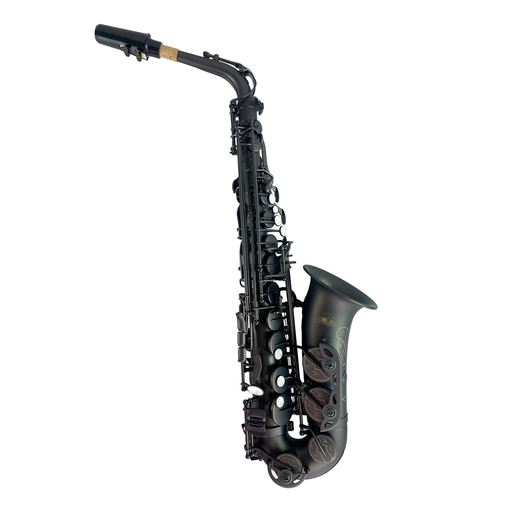 [YWAS-06MT] SAXOFON ALTO VIVALDI, NEGRO MATE, CON ESTUCHE Y ACCESORIOS