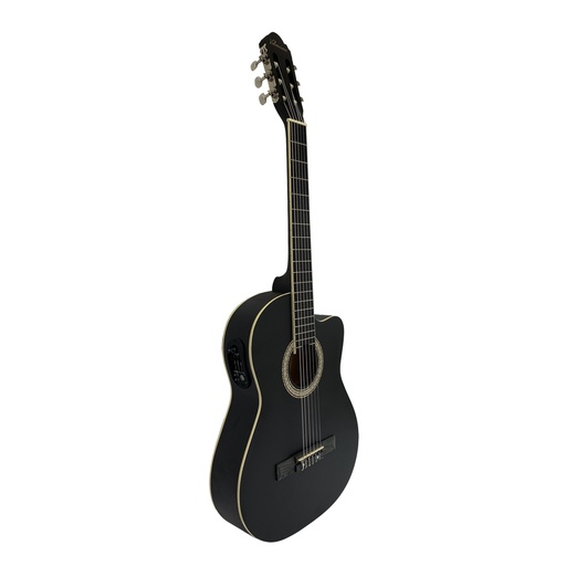 [GV-AC10TMCE-39-BK] GUITARRA ELECTROCLASICA VALENCIANA, DE 39". CURTAWAY, COLOR NEGRO MATE