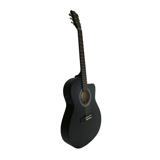[GV-AF10TMCE-39-BK] GUITARRA ELECTRO-ACUSTICA VALENCIANA, SLIM DE 39", CURTAWAY, COLOR NEGRO MATE