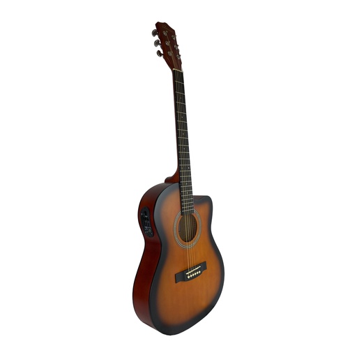 [GV-AF10TMCE-38-SB] GUITARRA ELECTRO-ACUSTICA VALENCIANA, DE 39", SLIM, CURTAWAY, COLOR SUMBURST MATE