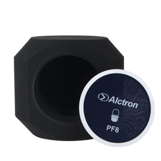 [PF8] FILTRO ANTIPOP PORTABLE ALCTRON, PARA MICROFONOS CARDIOIDES