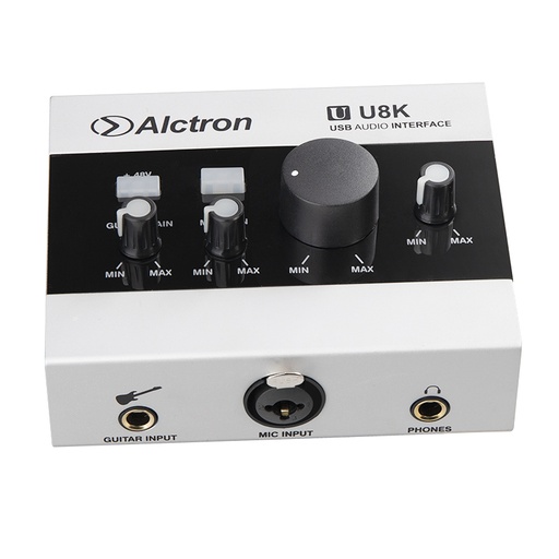 [U8K] INTERFAZ DE AUDIO USB COMPACTA ALCTRON, 22 Hz a 20 kHz, 22 Hz a 20 kHz
