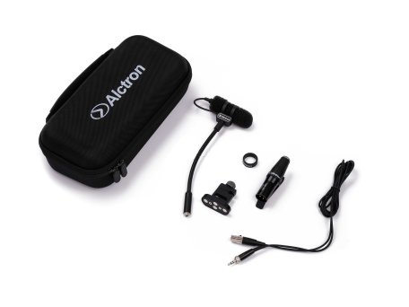 [GM614] MICROFONO CONDENSADO ALCTRON, CUELLO DE GANSO, PARA PEDESTAL, CARDIOIDE, 30 Hz-20 kHz, CON CLIP DE ANCLAJE