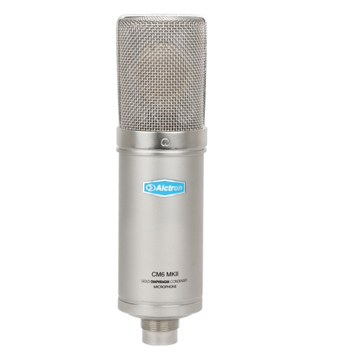 [CM6 MKII] MICROFONO DE CONDENSADOR FET ALCTRON, CON SOPORTE DE ORO, 34MM, 20 Hz-20 kHz, BRONCE