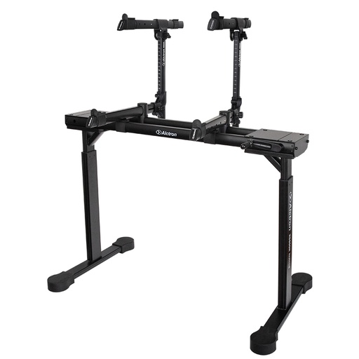 [KS800H-2T] PEDESTAL AJUSTABLE PARA TECLADO CON 2 NIVELES ALCTRON, ACERO RESISTENTE