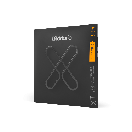 [XTE1046] SET DE CUERDAS D'ADDARIO, PARA GUITARRA ELECTRICA, METAL, CALIBRE .10/46 XT NICKEL PLATED STEEL, REGULAR LIGHT, COATED