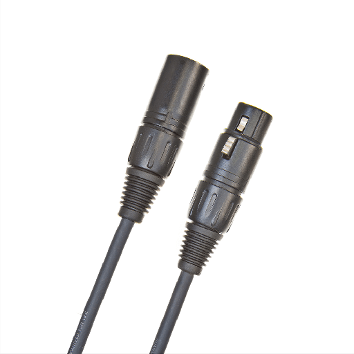 [PW-CMIC-25] CABLE CONEXION UNICA  PLANET WAVES, XLR MACHO - XLR HEMBRA, CAPA LISO NEGRO, 7.5 METROS