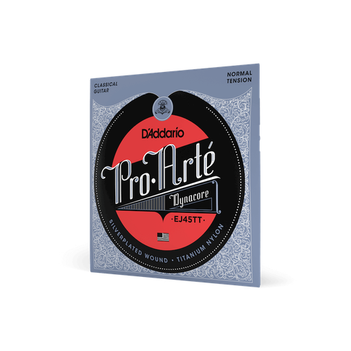 [EJ45TT] SET DE CUERDAS D´ADDARIO, SERIE PROARTE, PARA GUITARRA CLASICA, NYLON, TENSION NORMAL, DYNACORE