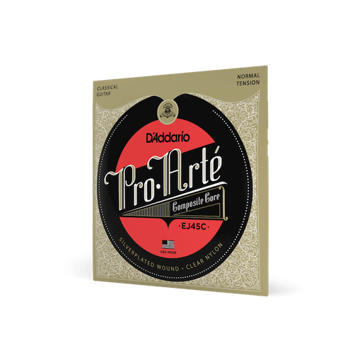 [EJ45C] SET DE CUERDAS D´ADDARIO, SERIE PROARTE, PARA GUITARRA CLASICA, NYLON, TENSION NORMAL,  (Nylon with Extra Composite G)