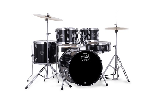 [CM5294FTC-DK-SC] BATERIA ACUSTICA MAPEX, SERIE COMET, 5PCS, DARK BLACK (IB), MEDIDAS: 20", 10", 12", 14", 14"