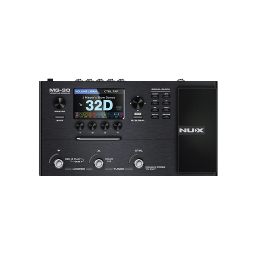 [MG-30] PEDAL MULTIEFECTOS NUX, PARA GUITARRA O BAJO, CON PEDAL DE EXPRESION, IR NATIVOS Y DE TERCEROS