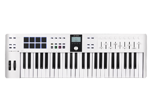 [ESSENTIAL 49 MK3 WH] CONTROLADOR MIDI UNIVERSAL, ARTURIA, KEYLAB ESSENTIAL MK3 WH, 49 TECLAS, COLOR BLANCO.