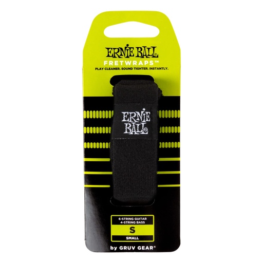 [P09612] FRETWRAP PARA GUITARRA ELECTRICA ERNIE BALL BY GRUV GEAR, ELIMINADOR DE ARMONICOS, ELECTROACUSTICA Y BAJO, TALLA S