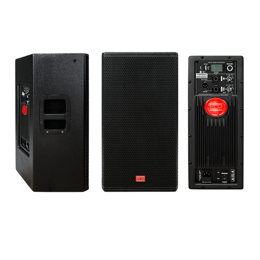 [T-SPA915] ALTAVOZ ACTIVO PROSOUND, 1X15", 1200 WATTS MAX, 2 IN XLR, DSP USB/MP3/BT