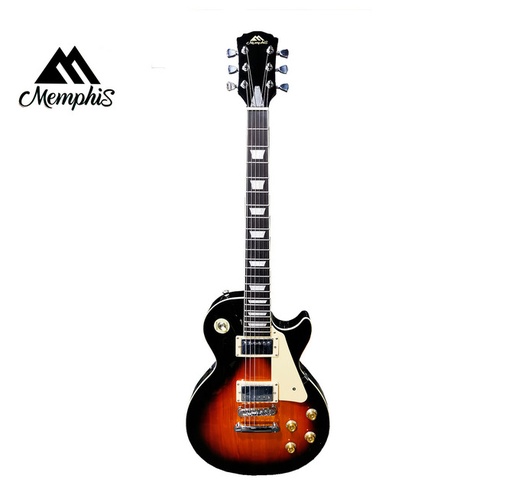 [MLP-3TS] GUITARRA ELECTRICA MEMPHIS, TIPO LES PAUL, COLOR SUNBURST, INCLUYE ESTUCHE