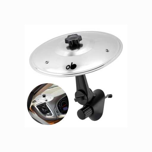 [OB01-SV] PLATILLO MINI, MARCA OB, SERIE JUNIOR, PARA VEHICULO, COLOR PLATEADO