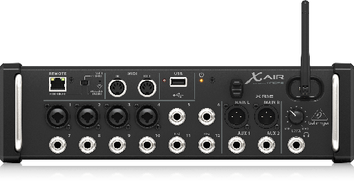 [XR12 RACK] MEZCLADORA DIGITAL DE RACK BEHRINGER, SERIE X AIR, 4 ENTRADAS XLR, 8 LINE IN PLUG, MODULO WIFI INTEGRADO