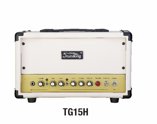 [TG15H] AMPLIFICADOR PARA GUITARRA SOUNDKING, (CABEZAL) 15W RMS, TUBOS 6V6, 12AX7 PREAMP, OVER/LEAD SWITCH, EQ DE 3 BANDAS, 4/8/6 OHM