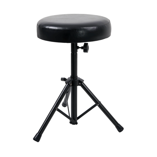 [DF059] BANCO PARA BATERIA SOUNDKING, REDONDO, BASE TIPO TRIPIÉ, COLOR NEGRO