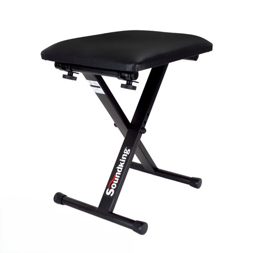 [DF019] BANCO PARA PIANO O TECLADO SOUNDKING, ASIENTO RECTANGULAR, BASE ROBUSTA COLOR NEGRO