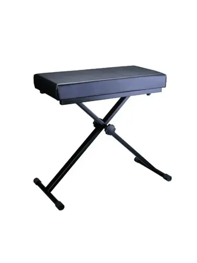 [DF074] BANCO PARA PIANO O TECLADO SOUNDKING, ASIENTO RECTANGULAR, BASE ROBUSTA COLRO NEGRO