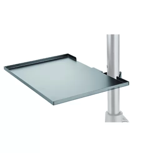 [DF136F-1] BANDEJA PARA ACCESORIOS SOUNDKING, PARA PEDESTALES, DE ACERO, COLOR NEGRO