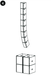 [GL26A FLY BAR] BUMPER (FLY BAR) SOUNDKING, PARA USO DE ALTAVOZ GL26A EN ELEVACION, METALICO COLOR NEGRO