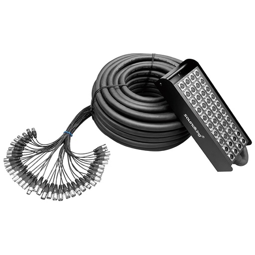 [AH113-30] MEDUSA DE AUDIO PROFESIONAL SOUNDKING, 24 ENVIOS, 8 RETORNOS, 30 METROS