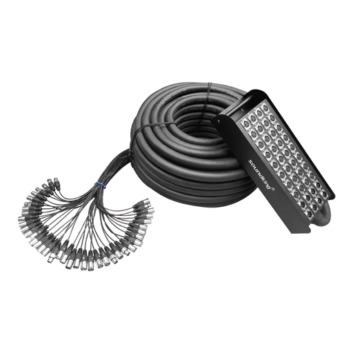 [AH113-50] MEDUSA DE AUDIO PROFESIONAL SOUNDKING, 24 ENVIOS, 8 RETORNOS, 50 METROS