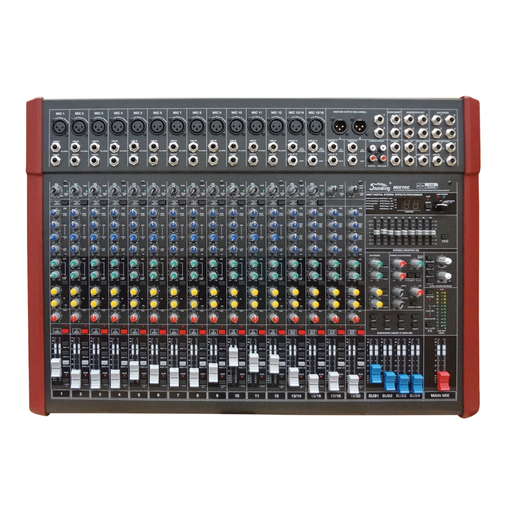 [MIX16C] MEZCLADORA PASIVA SOUNDKING, (CONSOLA ANALOGA) 16 ENTRADAS (16 XLR/LINE ) 48V+, 8 SALIDAS (4 AUX)(2 GROUP L/R)(2 AUX RETURN), RCA IN/OUT, USB REC/PLAY, 100 FX, EQ
