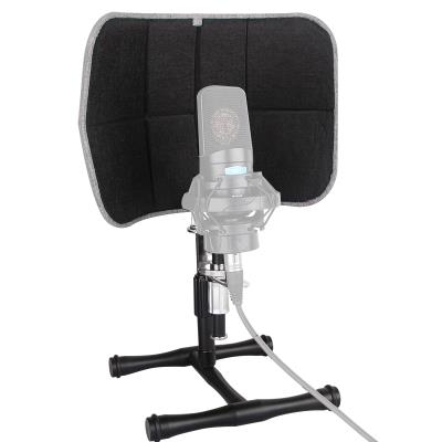 [PF52 BK] PANTALLA DIFUSORA ACUSTICA MINI, ALCTRON, DE MESA, PARA STUDIOS DE GRABACION, PODCAST, LIGERO, COLOR NEGRO