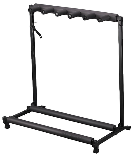 [DG036-5] PEDESTAL PARA GUITARRA/BAJO SOUNDKING, PARA 5 GUITARRAS, REFORZADO, TIPO RACK, COLOR NEGRO