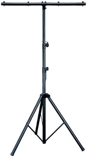 [SA107] PEDESTAL PARA LUCES SOUNDKING, 1 SOPORTE SUPERIOR, BASE TIPO TRIPIÉ, COLOR NEGRO