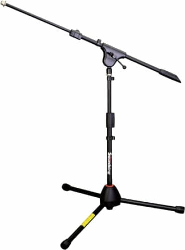 [SD226] PEDESTAL PARA MICROFONO MEDIANO, SOUNDKING, MATERIAL ROBUSTO, CON BRAZO Y BASE TIPO TRIPIÉ, COLOR NEGRO