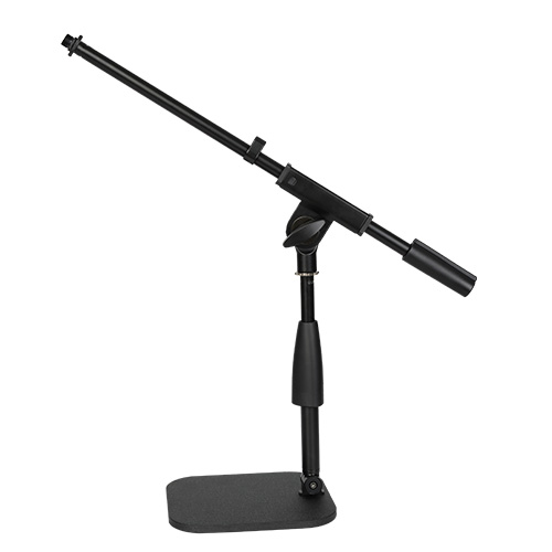 [SD291] PEDESTAL PARA MICROFONO MINI, SOUNDKING, CON BRAZO Y BASE RECTANGULAR, COLOR NEGRO