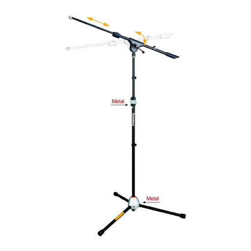 [SD225] PEDESTAL PARA MICROFONO SOUNDKING, TELESCOPICO, CON SISTEMA DE BLOQUEO, COLOR NEGRO
