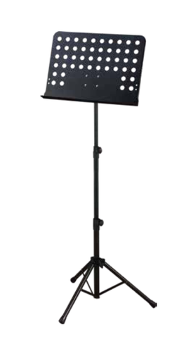 [SF013] PEDESTAL PARA PARTITURAS (ATRIL) SOUNDKING, PANEL PERFORADO, EXTENSIBLE HASTA 1.34 M, COLOR NEGRO