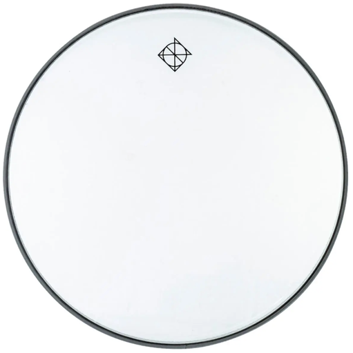 [PHZ622CB-DIX1] PARCHE PARA BOMBO DIXON, NO 22, ACEITADO, DOBLE CAPA, COLOR TRANSPARENTE