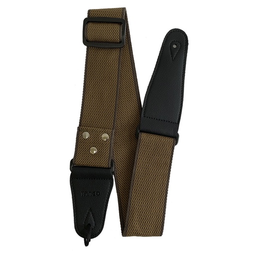 [WS-308BR] CINCHO BOCHELI, PARA GUITARRA/BAJO, MATERIAL DE ALGODON, CAFÉ