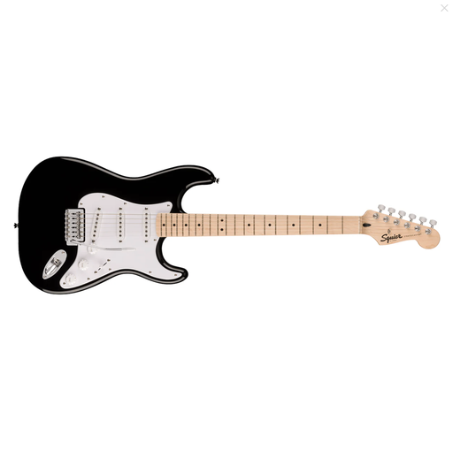 [0373152506] GUITARRA ELECTRICA FENDER, SERIE SQUIER , STRATOCASTER, COLOR NEGRO, TAPA BLANCA.