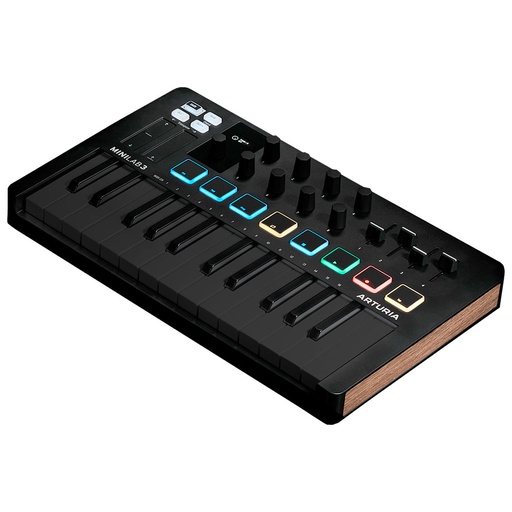 [MINILAB 3 BK DEEP] CONTROLADOR UNIVERSAL MIDI, ARTURIA, MINILAB 3 BK DEEP, 25 TECLAS, COLOR NEGRO PROFUNDO, TECLAS NEGRAS.