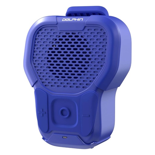 [CLP-10 BLUE] BOCINA BLUETOOTH DOLPHIN, PORTÁTIL, CLIP MAGNETICO, RESISTENTE AL AGUA, COLOR AZUL