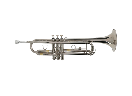 [TP8001N] TROMPETA LIVERPOOL, PISTÓN DE ACERO INOXIDABLE, INCLUYE ESTUCHE, NIQUELADA