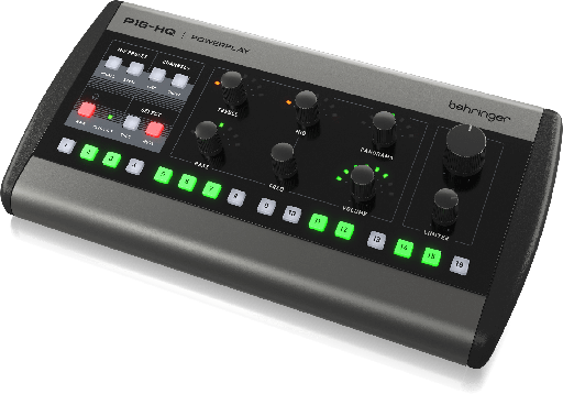 [P16-HQ] MEZCLADOR DE MONITOREO BEHRINGER, POWERPLAY, DIGITAL, 16 CANALES, CONECTIVIDAD POR ULTRANET, MIDI OUT.