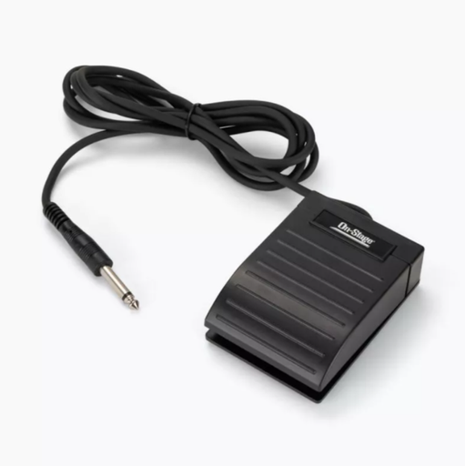 [KSP20] PEDAL DE SOSTENIDO ON-STAGE, PARA TECLADO, COMPACTO, SOLOR NEGRO.