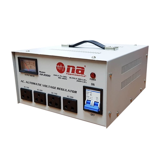 [AR-2000] REGULADOR DE VOLTAJE NIPPON AMERICA,  2000 WATTS